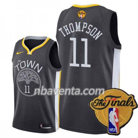 Camiseta Hombre Golden State Warriors Klay Thompson 11 Black Town 2018 NBA Finals Nike Swingman